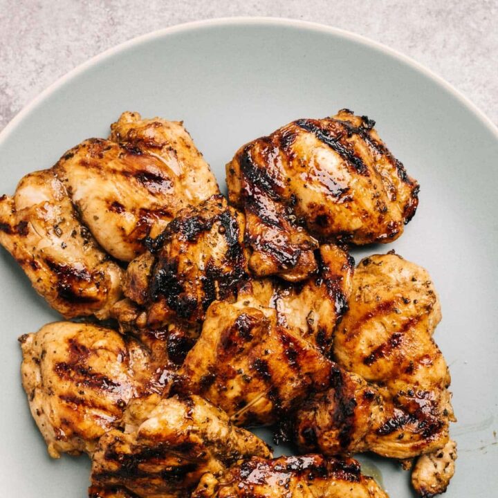 Grilled Balsamic Chicken Thighs 